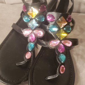 Art Class, Girls Sandals ,Size 3, Color Black